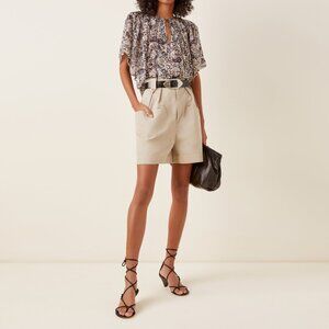 Isabel Marant Etoile "Palinou" Shorts in Beige, size 38. Fits like a size comfy